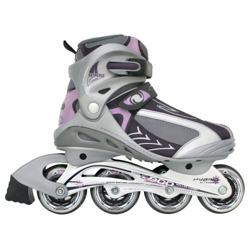 Women's Roller Derby Hybrid G900 In-Line Skates - Black/ Gray/ Titanium/ Lavender