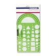 Staedtler Template, Geometric Shapes/Symbols, Protractor, Inch Scale, 9.5 x 5.5 Inches (977102)