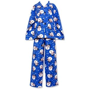 Buy Bellepointe Blue Snowmen Matching Family Flannel Pajamas - Final Sale! by Belle Pointe