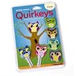 Gama Go Qiurkeys OWL Shaped Novelty Key Covers Id Caps Identifiers