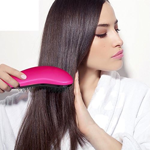 Detangling Hair Brush for Thin,Thick,Frizzy,Coarse,Poofy,Dry,Wet Hair-Rose red
