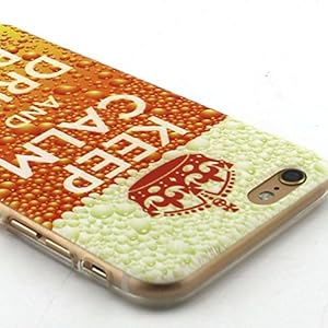 iPhone 6S Case,LUOLNH Fashion Style Colorful Painted KEEP DRINK Pattern Clear TPU Silicone Gel Back Cover Skin Soft Case for iPhone 6S£¨4.7 Inch£© from LUOLNH