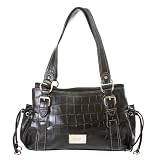 Nine West Croc Dynasty Medium Satchel