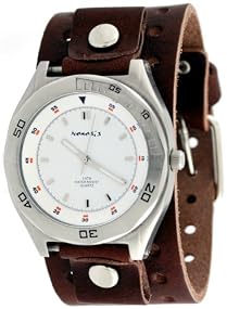 Nemesis #BB021S Men's Premium Wide Leather Strap Sports Watch