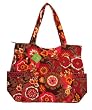 Vera Bradley Pleated Tote Bag In Carnaby Purse