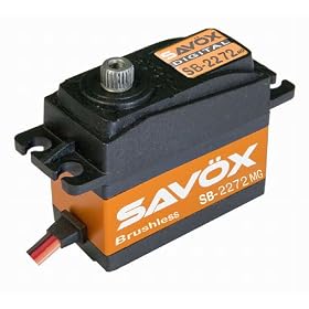 Savox SB-2272SG Lightning Speed Brushless Steel Gear Standard Digital Servo High Voltage from High Speed Servos