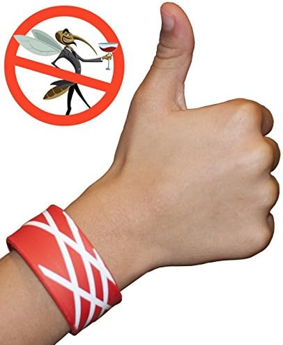 Gnataway Mosquito Repellent Slap Bracelet Waterproof Non-toxic No Deet No BPA Natural Herbal Ingredients