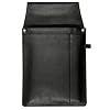Kellner-G�rteltasche 5, schwarz, Rindleder verst�rkt