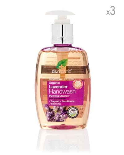 Dr Organic Set 3 Saponi Liquidi Mani Lavanda 250 ml cad.