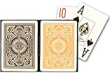 KEM Arrow Black and Gold Poker Size Jumbo Index Playing Cards