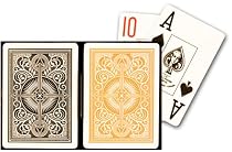 KEM Arrow Black and Gold Poker Size Jumbo Index Playing Cards