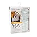 Bebe au Lait Premium Muslin Car Seat Cover, Easy Snap Straps, Fully Zippered Opening - Little Owl