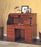 Cherry Finish Roll Top Desk w/Keyboard Drawer