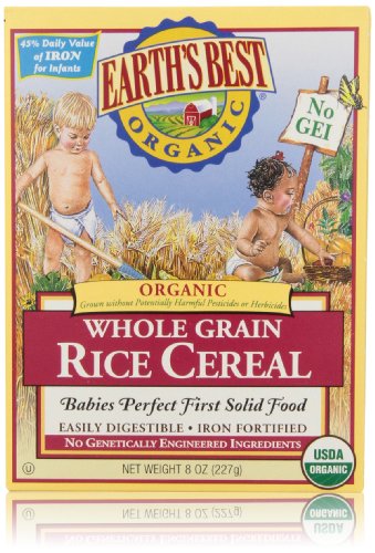 earth's best organic whole grain rice cereal