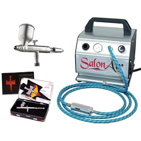 DeVILBISS DAGR Airbursh Kit with TC60 Salon Air Compressor