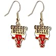 Chicago Bulls Dangle Logo Earring Set Nba Charm Gift