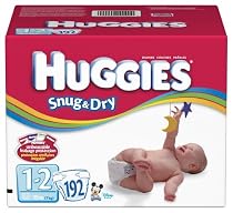 Huggies Snug & Dry Diapers, Size 1-2 (Up to 15 Lbs), Disney, Pack of 192 Diapers