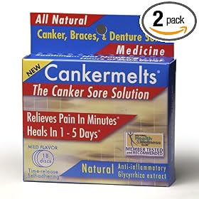 Cankermelts Discs, 18-Count Boxes (Pack of 2)