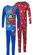 Disney Pixar Cars Team Lightning McQueen 4 Piece Pajama Set for boys