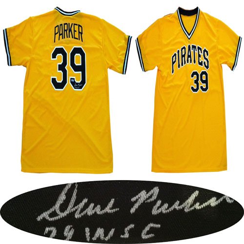 Signed Dave Parker Pirates 1979 World Series Jersey Mounted COA Always a fan favorite. Parker won the 1979 World Series with the Pittsburgh Pirates, their last World Series title. Parker won the 1978 NL MVP and was a 7x All-Star. Jersey comes with Mounted Memories certificate of authenticity and numbered hologram verified at Mounted Memories' website. Mounted Memories is one of the largest memorab