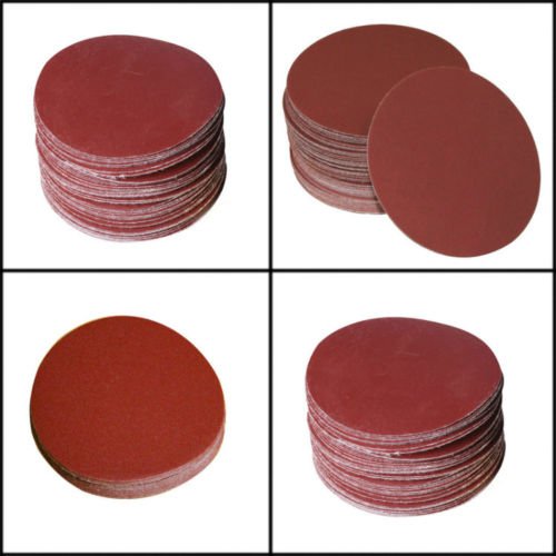 SHINA 10pcs 7" 180 GRIT Sanding Discs Velcro Hook Loop Backed Aluminum Oxide Sandpaper