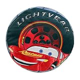 Disney Pixar Cars Lightning McQueen "LightYear" Tire Shaped Decorative Pillow