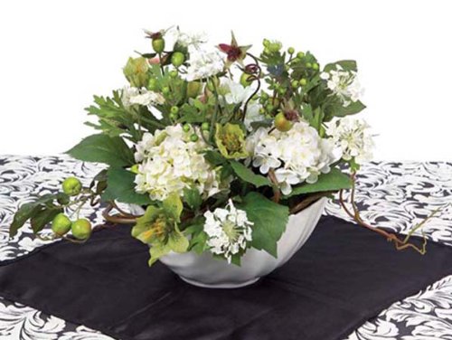 Pack of 2 Fresh & Bold Silk Hydrangea and Berry Centerpieces
