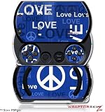 Sony PSPgo Skin Kit – Love and Peace Blue Skin and Screen Protector by WraptorSkinzTM