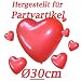 100 gro�e Herzluftballons ROT Umfang 80cm Valentinstag Hochzeit Dekoration LIEBE Herz Luftballons Hochzeitsdeko Ballons Party Verlobung Heiratsantrag Muttertag Geschenke Herzen Deko Herzballons