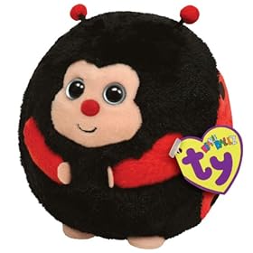  Ty Beanie Ballz Dots - Lady Bug