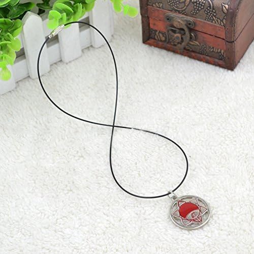 Anime Naruto Uchiha Sasuke Necklace Mangekyou Sharingan Cosplay Pendant New