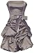 Strapless Taffeta Bubble Dress with Pull-Ups Formal Gown Prom Dress