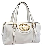 Gucci White Leather Small Boston Bag 170009ABJ0G9014