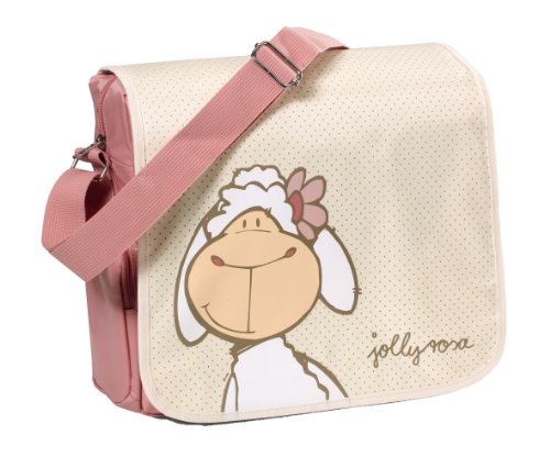Nici 34403 - Schultertasche Jolly Rosa Nylon 35.5 x 25.5 x 7.5 cm, cr&egrave;me