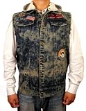 Knoles & Carter Men's Denim Vest w/ Detachable Hood