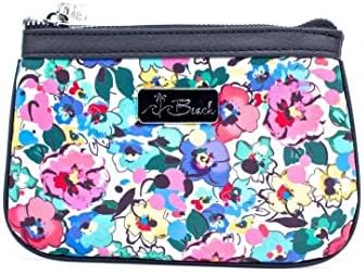 Long Beach Small Cosmetic Coin Purse - Cute Neoprene Women's Make Up Case For the Bare Necessities