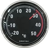 DRETEC メモクリップ付き温度計 ブラック O-301BK の評価・レビュー