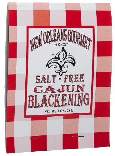 New Orleans Gourmet Foods Salt Free Blackening Seasoning, 1-Ounce Bags (Pack of 6) by New Orleans Gourmet Foods