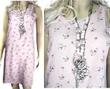 Womens Pretty Pink and Blue Sleeveless Short Sundress in sizes 14 - 20