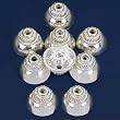 Bali Bead End Caps Silver Plated Beads 12.5mm Approx 8