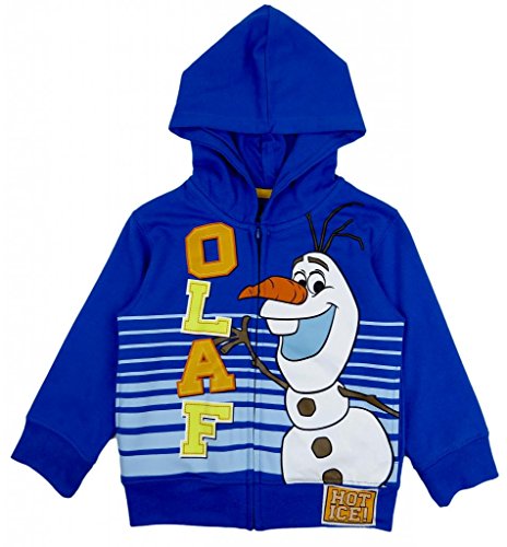 Frozen Little Boys' Olaf Fleece Zip Hoodie Blue