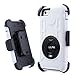 ULAK iPhone 6s Case, iPhone 6 Holster Case, (4.7 inch), Heavy Duty Rugged Shockproof Protective Case with Built-in Rotating Kickstand Swivel Belt Clip Holster for iPhone 6/6S 4.7inch (White)