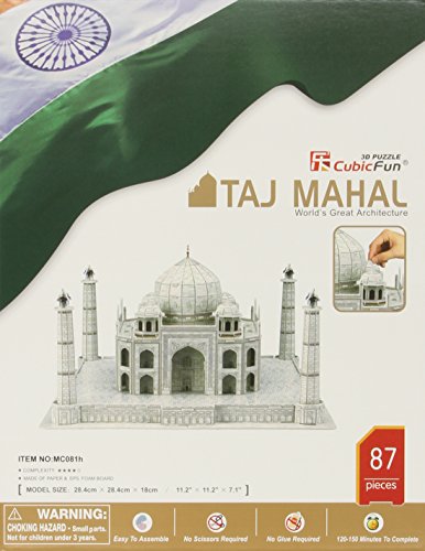 Taj mahal 3d puzzle with book, 87-piece