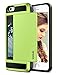 Vofolen Case for iPhone 6 Plus Case iPhone 6S Plus Case Wallet Impact Resistant Anti-Scratch Protective Shell Shockproof Rubber Bumper Cover Card Slot Holder Case for iPhone 6 Plus 6S Plus - Lime