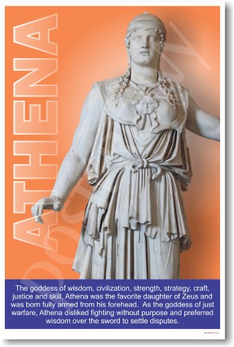 Ancient Greece: Greek Mythology, the Goddess Athena - Classroom Poster