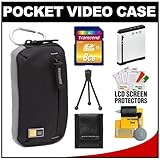 Case Logic TBC-312 Compact Pocket Video Camera Camcorder Case (Black) with  ....