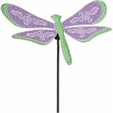 51ksB6NXuRL. SL160  Garden Stake 3D Metal Decor Henna Dragonfly Purple (32H)   Regal Art #T172