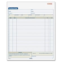 Adams Purchase Order Book, 10.69 x 8.38 Inches, White and Canary, 2-Part (50 Sets) (DC8131)