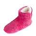 Leisureland Women's Fleece Lined Solid Color Bootie Slippers