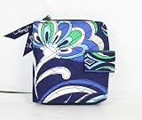 Vera Bradley Mini Zip Wallet In Mediterranean Blue